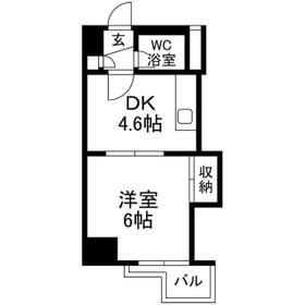 余丁町ダイカンプラザの間取り