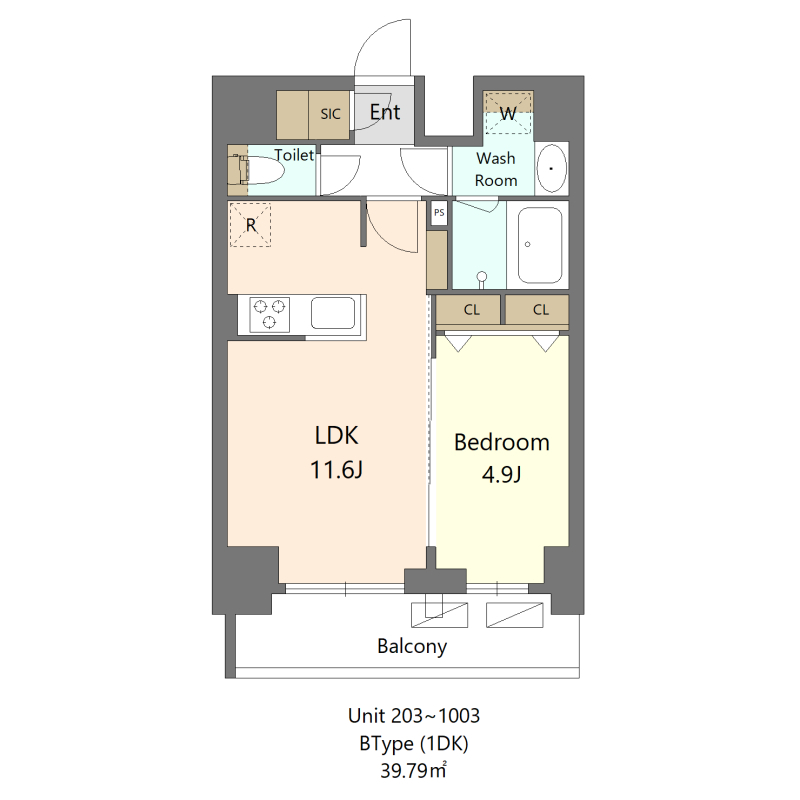 S-RESIDENCE新宿早稲田avelisの間取り