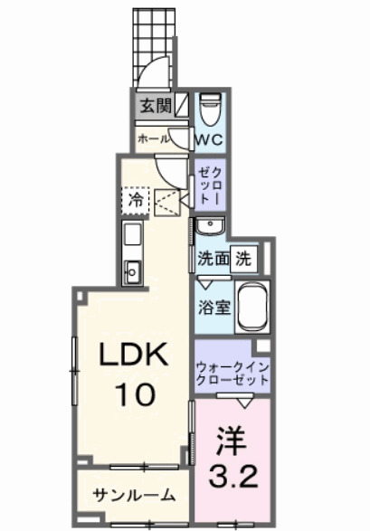 サニーコート伏見の間取り