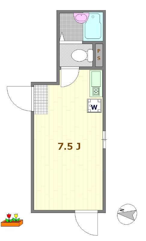 シャンテ新小岩の間取り