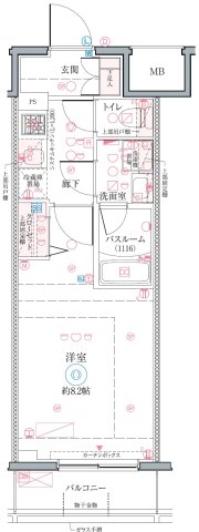 クレヴィスタお花茶屋の間取り
