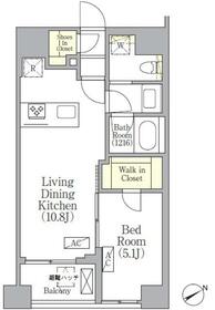 SOLASIA residence 京橋の間取り
