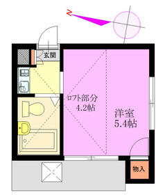 レオパレス川口第17の間取り