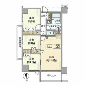 オープンレジデンシア横浜鶴見の間取り
