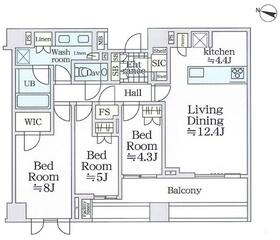 ザ・パークハウス千代田六番町の間取り