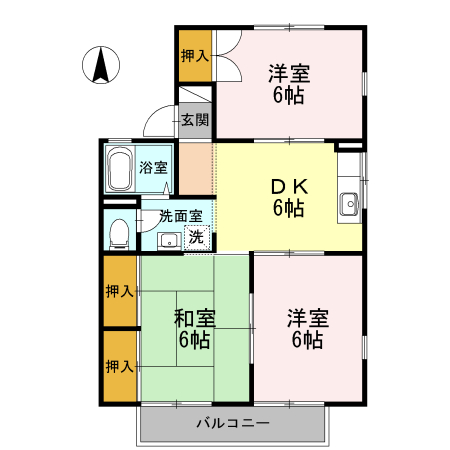 サンクレストAの間取り