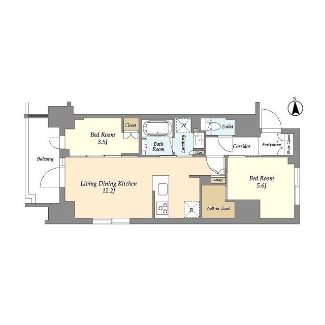ジオエント上野稲荷町の間取り