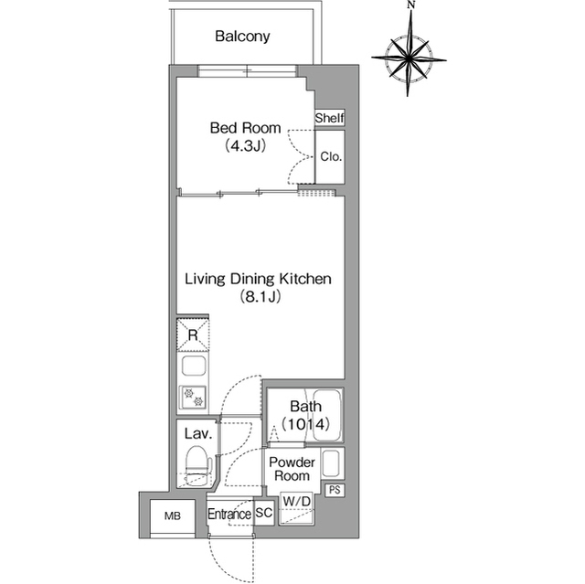 BPRレジデンス大島の間取り