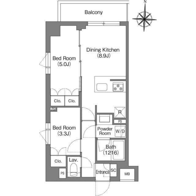 BPRレジデンス大島の間取り