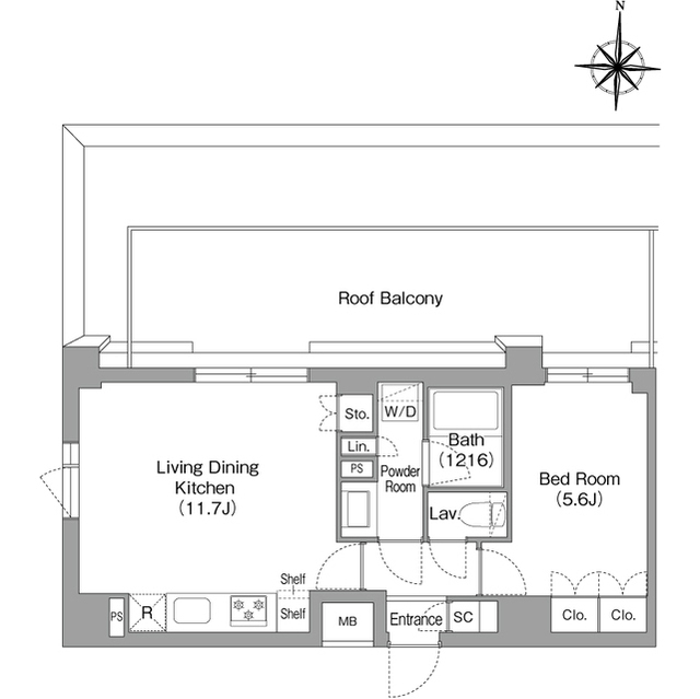 BPRレジデンス大島の間取り