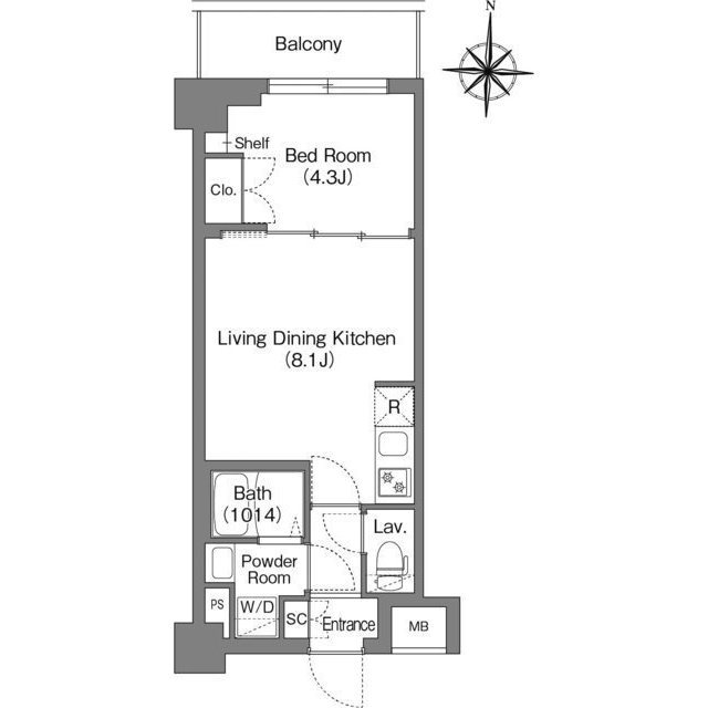 BPRレジデンス大島の間取り