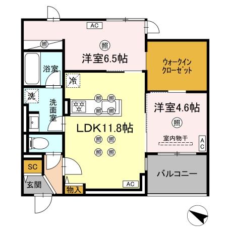 GrandValley 博多(グランバレ ハカタ)の間取り