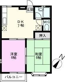 ジュネス大地Ⅱの間取り