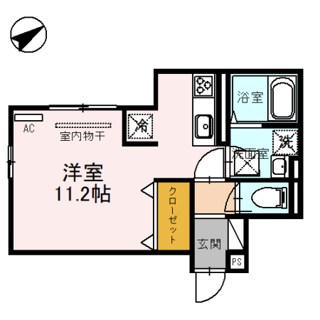 ウエストアロー阿波座の間取り