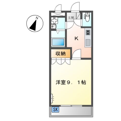 グランド ボヌールの間取り