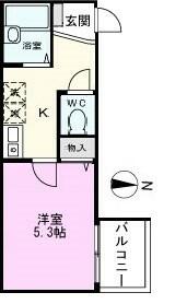 メルディア柴又Bの間取り