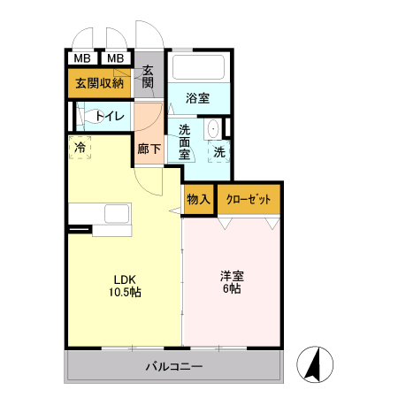 グレイス Aの間取り