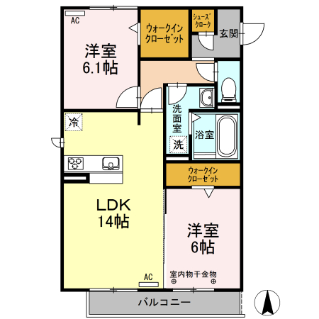 Elvita (エルヴィータ)の間取り