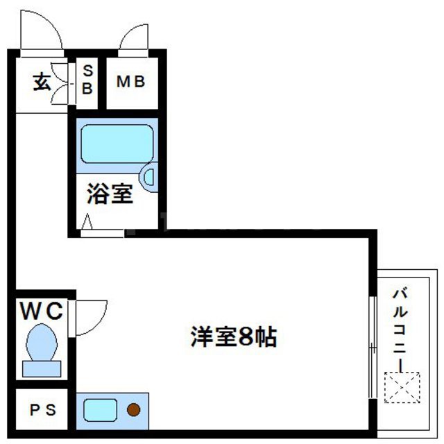 シャトー大手前の間取り