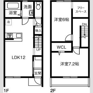 MAISONETTE LAND 苧ヶ瀬駅の間取り
