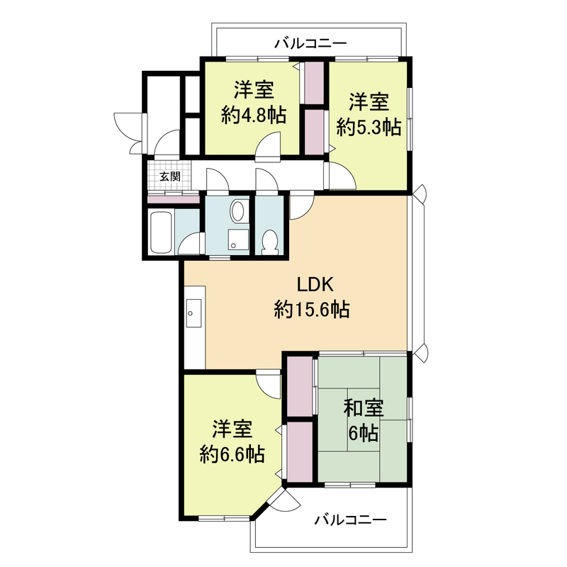 SPring Court南室見の間取り
