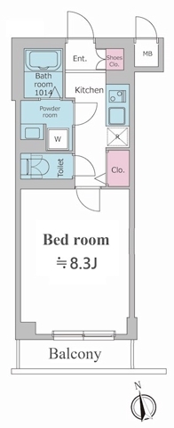 レオーネ方南町・0205号室の間取り