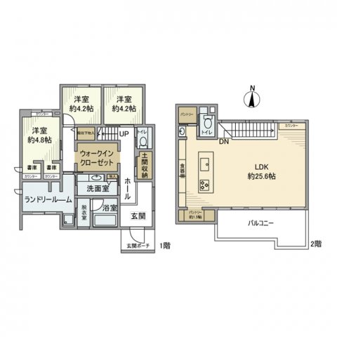 曙町字松並戸建の間取り