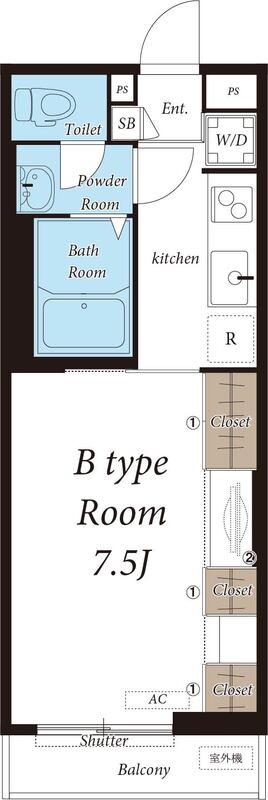 リブリ・コンフォルトⅡの間取り