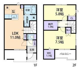 ドミール大島Ⅶ Bの間取り