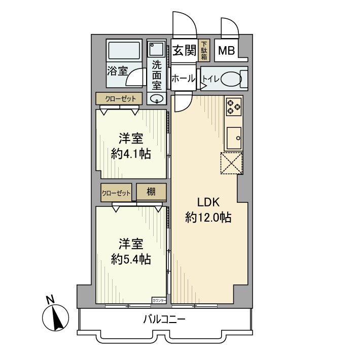 シャトレー町田ガーデンの間取り