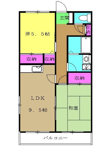 T・S・1ビル睦月館の間取り