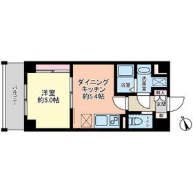 グローリオシェルト新宿山吹町の間取り