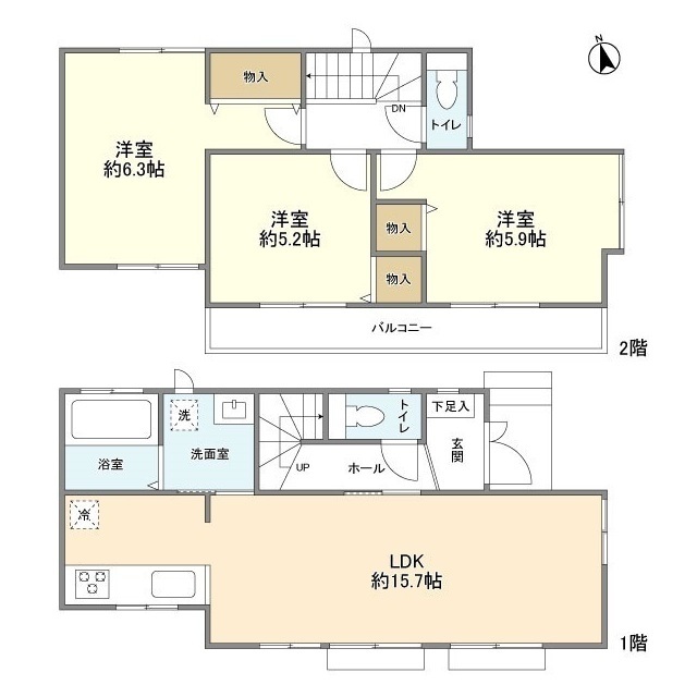 下高井戸4丁目貸家の間取り