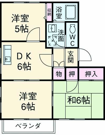 ミズホ・ハイツの間取り