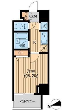 ＨＦ早稲田レジデンス・0301号室の間取り
