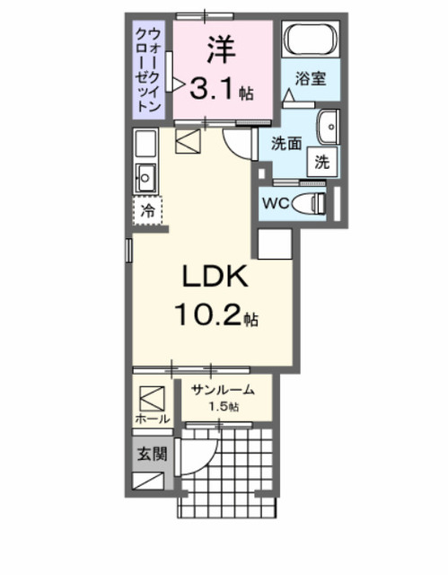 南プス・レジデンスの間取り