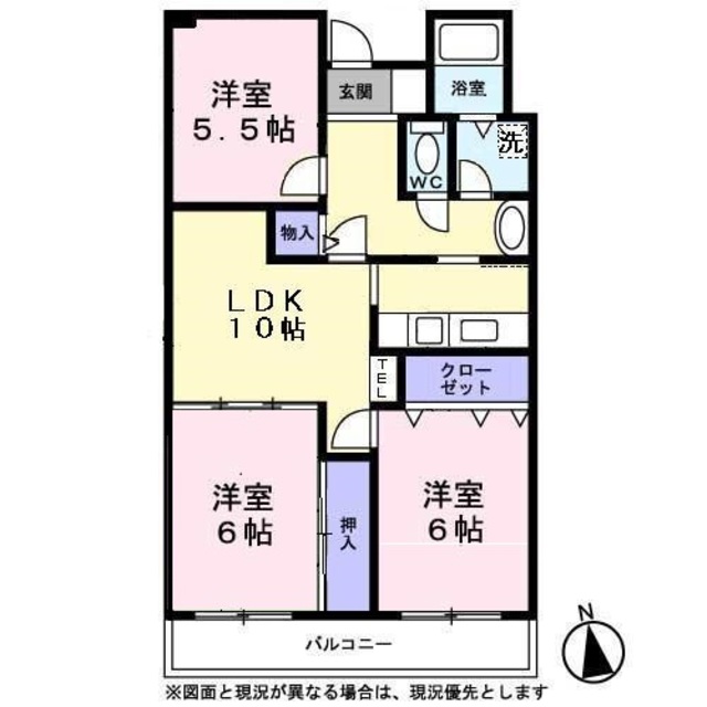 メゾン朝比奈の間取り