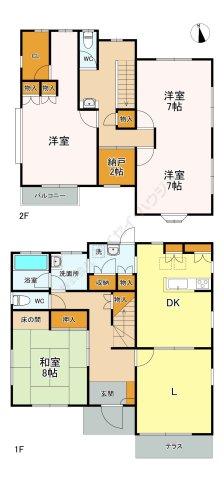 今関邸貸家の間取り