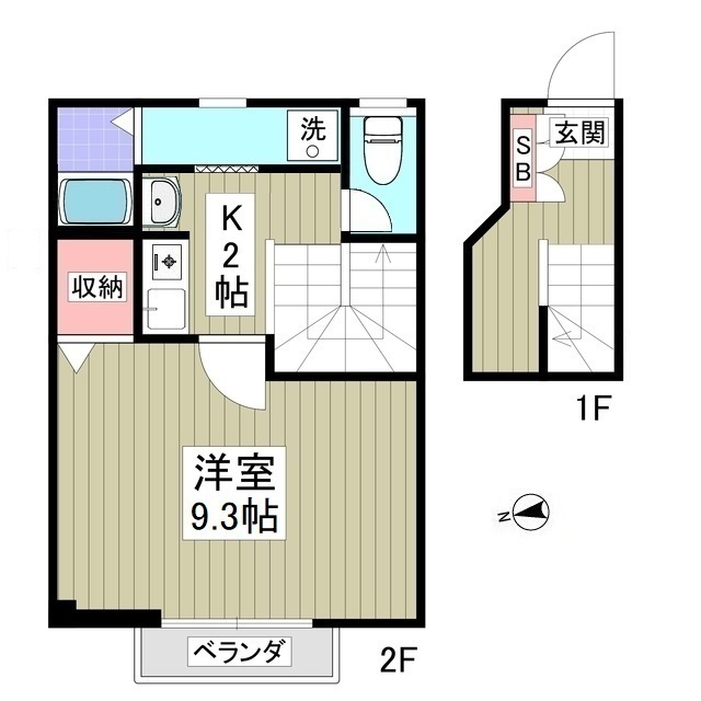 鹿島アパートの間取り