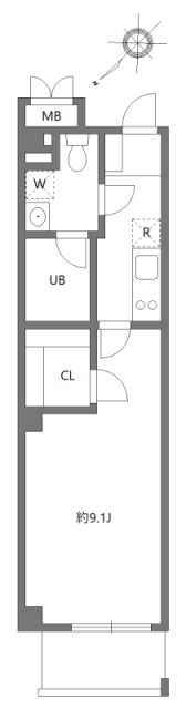 アリカ平井プレッソの間取り