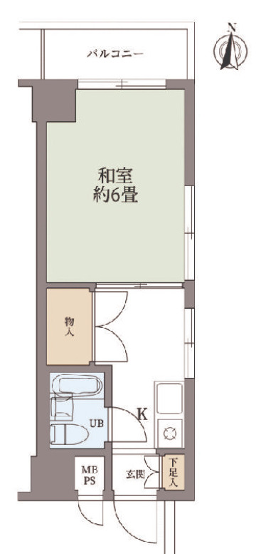 セブンスターマンション島津山の間取り