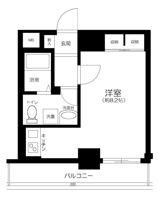 Rising place 上野松が谷の間取り
