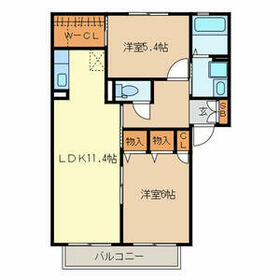 ランヴェールＡ棟の間取り