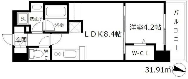 アーバネックス堂島の間取り