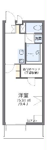 レオパレスパークサイド足立入谷の間取り