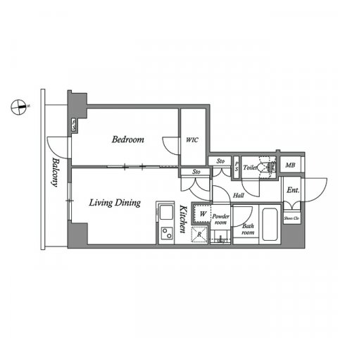 ザ・レジデンス神楽坂Ⅰの間取り