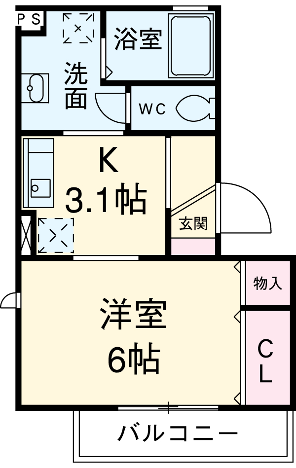 メゾンソレイユの間取り