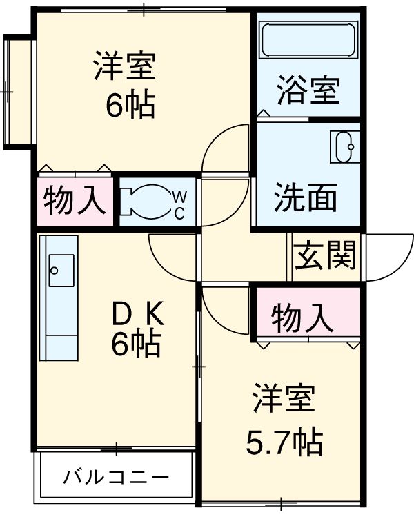 パーソンズの間取り