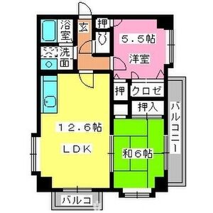 エステートYMⅡの間取り