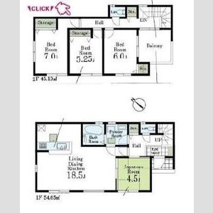 マイホームネクスト所沢中富 2号棟の間取り